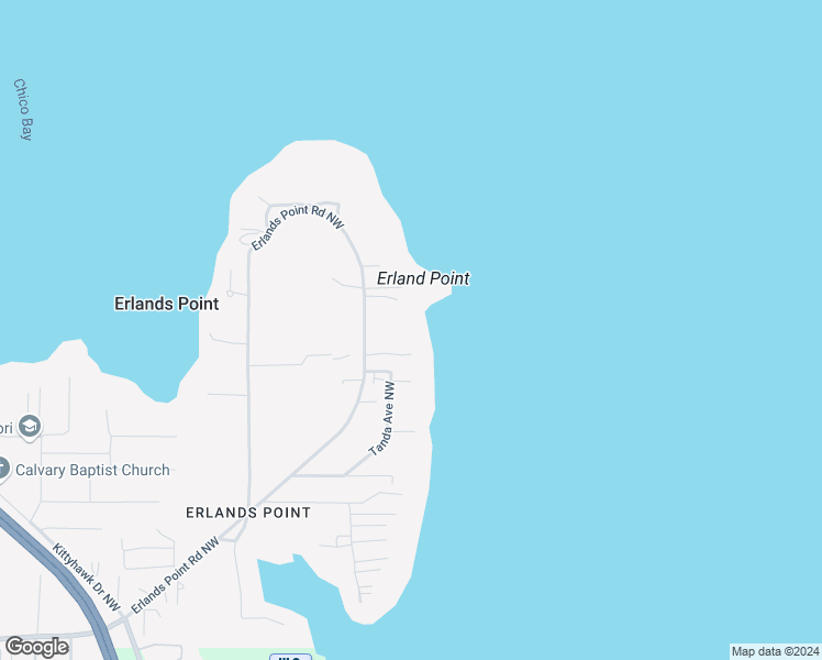 map of restaurants, bars, coffee shops, grocery stores, and more near 3771 Erlands Point Road Northwest in Bremerton