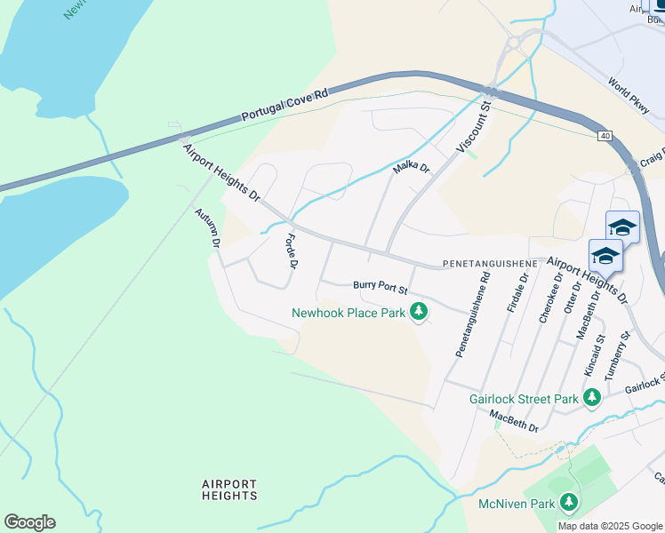 map of restaurants, bars, coffee shops, grocery stores, and more near 9 Hercules Place in Saint John's