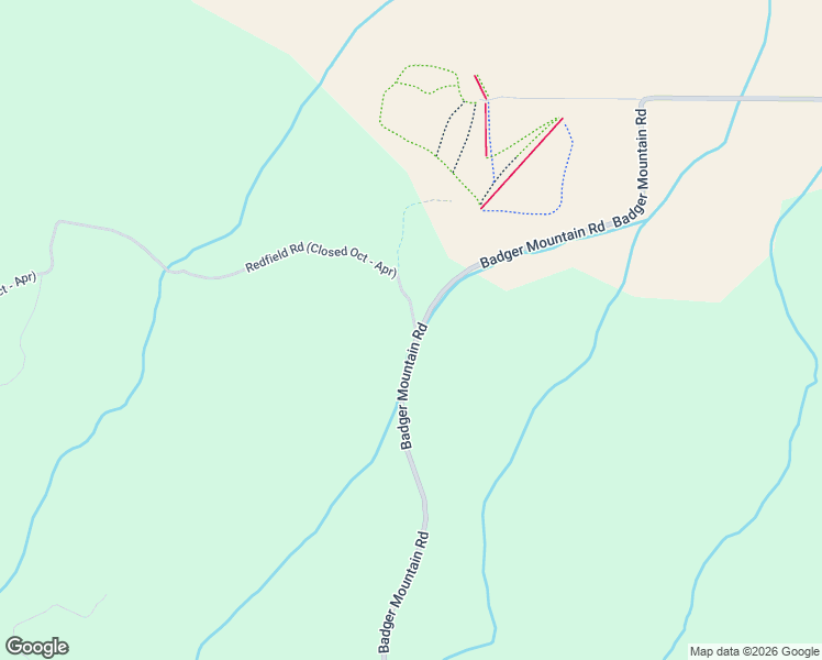 map of restaurants, bars, coffee shops, grocery stores, and more near Redfield Road in East Wenatchee