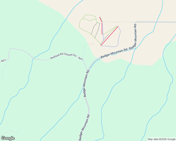 map of restaurants, bars, coffee shops, grocery stores, and more near Redfield Road in East Wenatchee