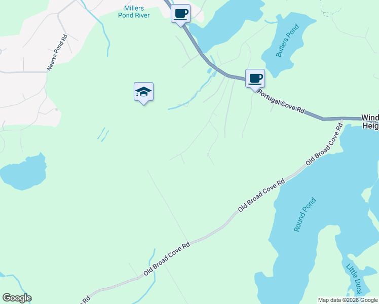 map of restaurants, bars, coffee shops, grocery stores, and more near 65 Meadow Heights in Portugal Cove-St. Philip's