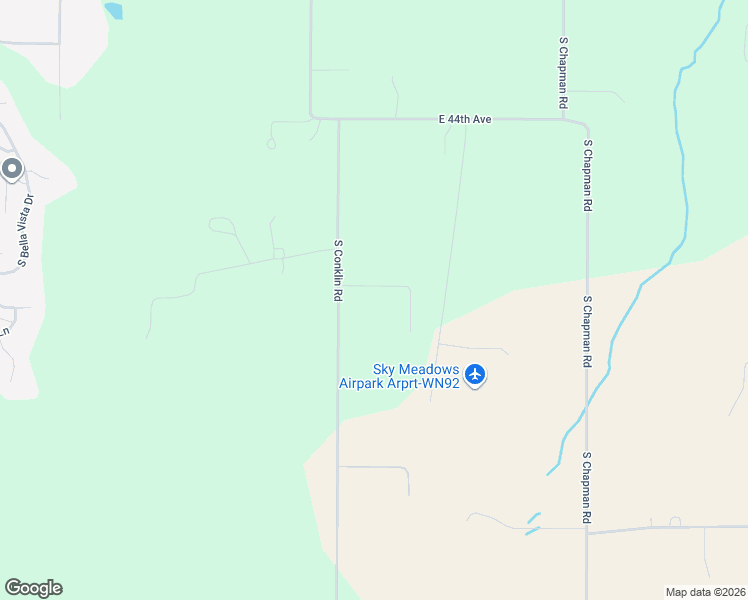 map of restaurants, bars, coffee shops, grocery stores, and more near 4925 South Conklin Road in Spokane County