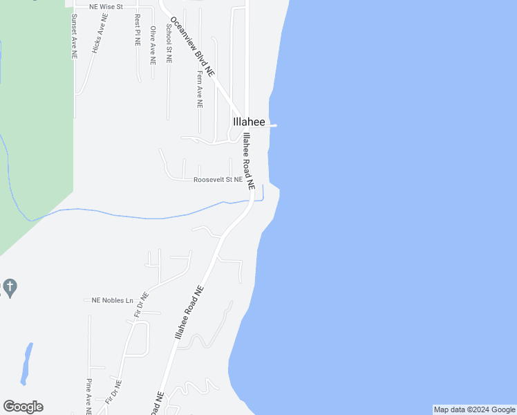 map of restaurants, bars, coffee shops, grocery stores, and more near 5140 Illahee Road Northeast in Bremerton