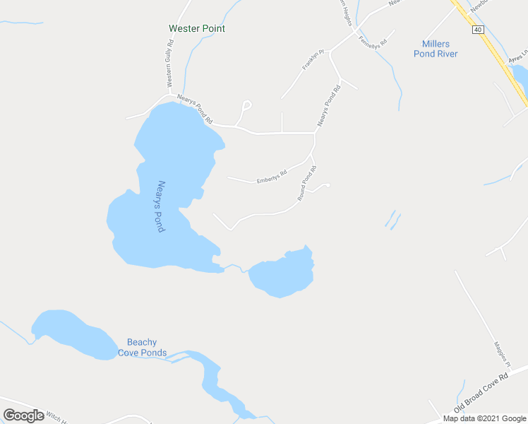 map of restaurants, bars, coffee shops, grocery stores, and more near 60 Round Pond Road in Portugal Cove-St. Philip's