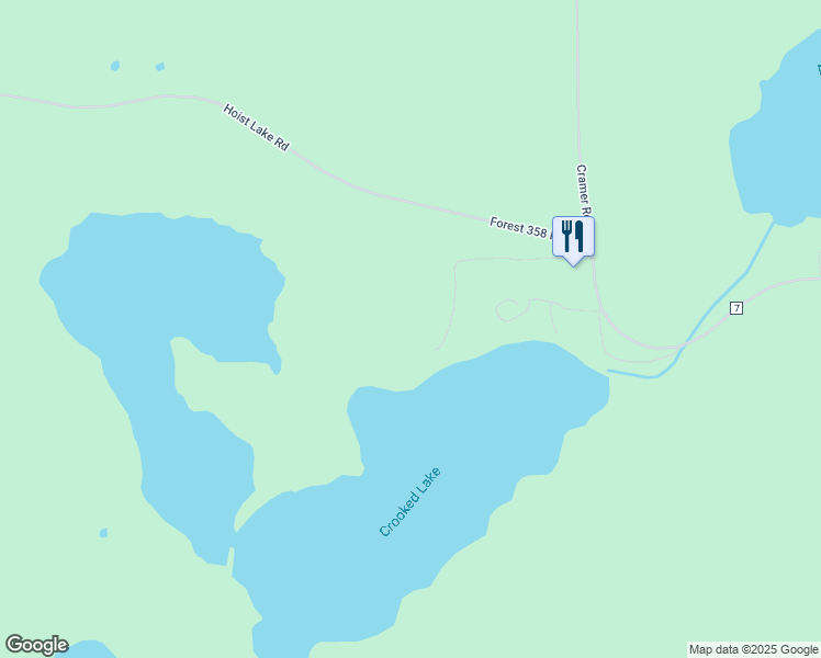 map of restaurants, bars, coffee shops, grocery stores, and more near 6857 Crooked Lake Road in Finland