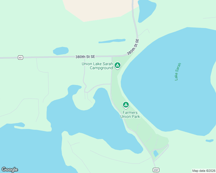 map of restaurants, bars, coffee shops, grocery stores, and more near 38212 Campground Road Southeast in Erskine