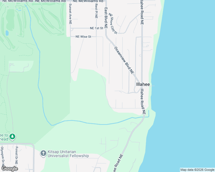 map of restaurants, bars, coffee shops, grocery stores, and more near 5747 School Street Northeast in Bremerton