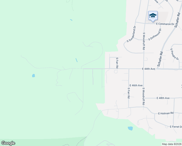 map of restaurants, bars, coffee shops, grocery stores, and more near 9100 East 44th Avenue in Spokane
