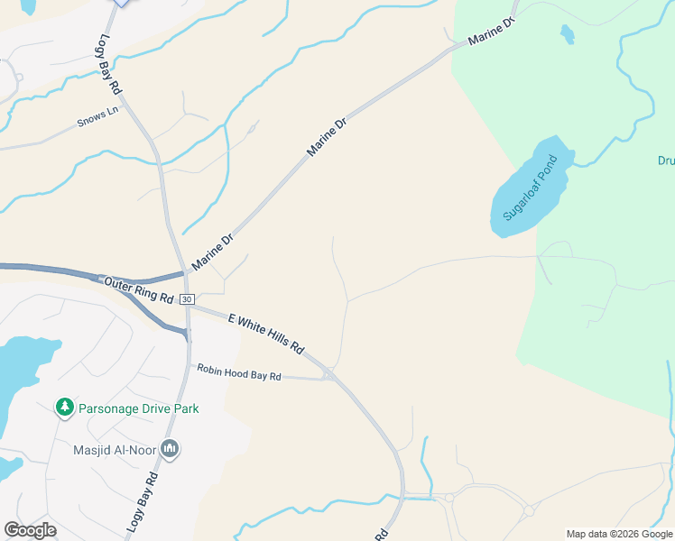 map of restaurants, bars, coffee shops, grocery stores, and more near Sugarloaf Place in St. John's
