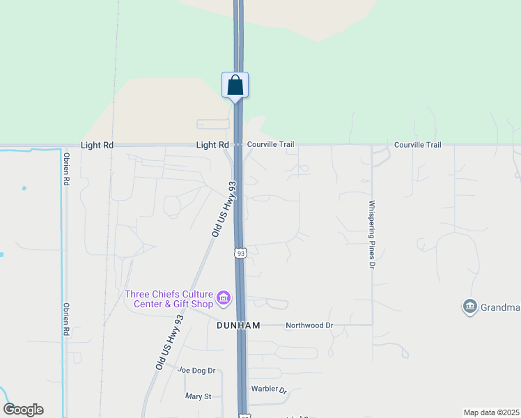 map of restaurants, bars, coffee shops, grocery stores, and more near 52000-53000 U.S. 93 in Ronan