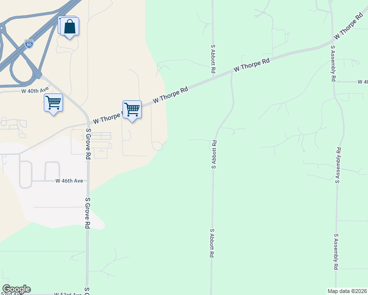 map of restaurants, bars, coffee shops, grocery stores, and more near 4328 South Abbott Road in Spokane