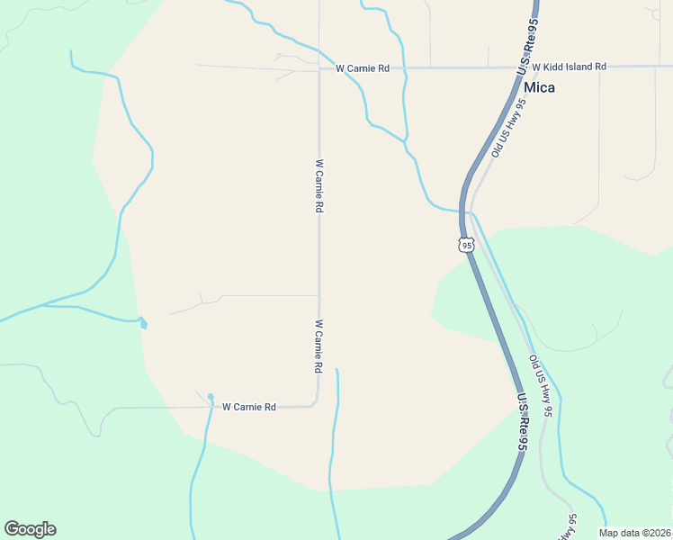 map of restaurants, bars, coffee shops, grocery stores, and more near 7854 West Carnie Road in Coeur d'Alene
