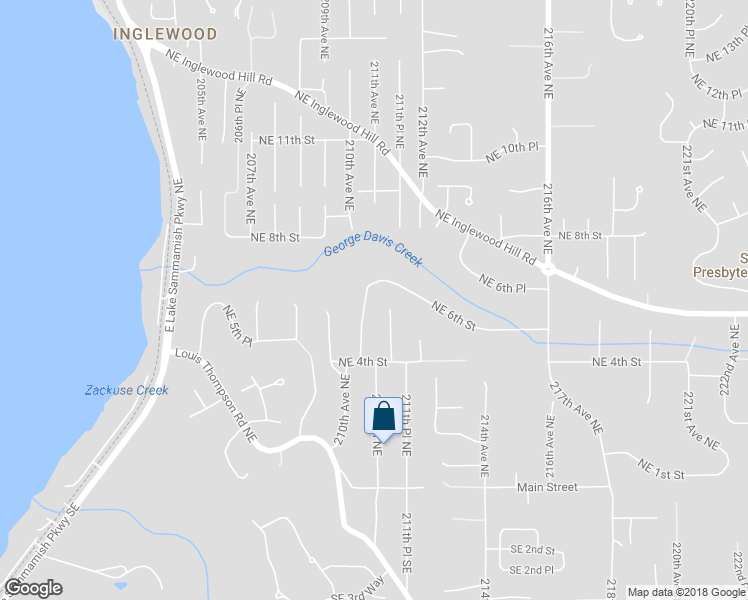 map of restaurants, bars, coffee shops, grocery stores, and more near 460 210th Avenue Northeast in Sammamish