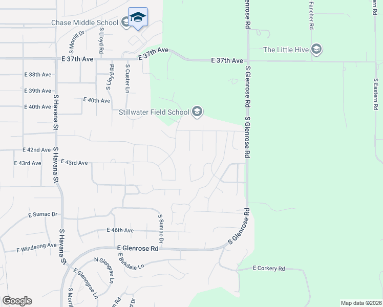 map of restaurants, bars, coffee shops, grocery stores, and more near 4119 South Glendora Drive in Spokane