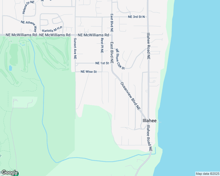 map of restaurants, bars, coffee shops, grocery stores, and more near 5830 Olive Avenue Northeast in Bremerton