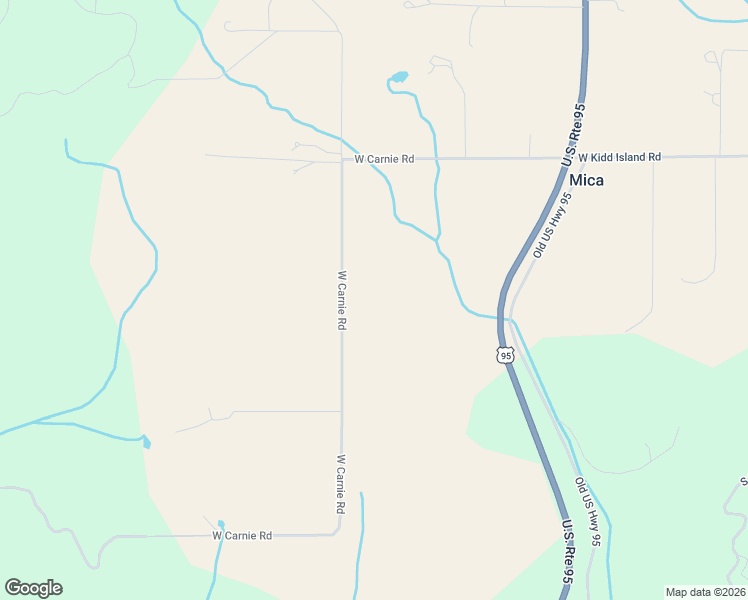 map of restaurants, bars, coffee shops, grocery stores, and more near 7672 West Carnie Road in Coeur d'Alene