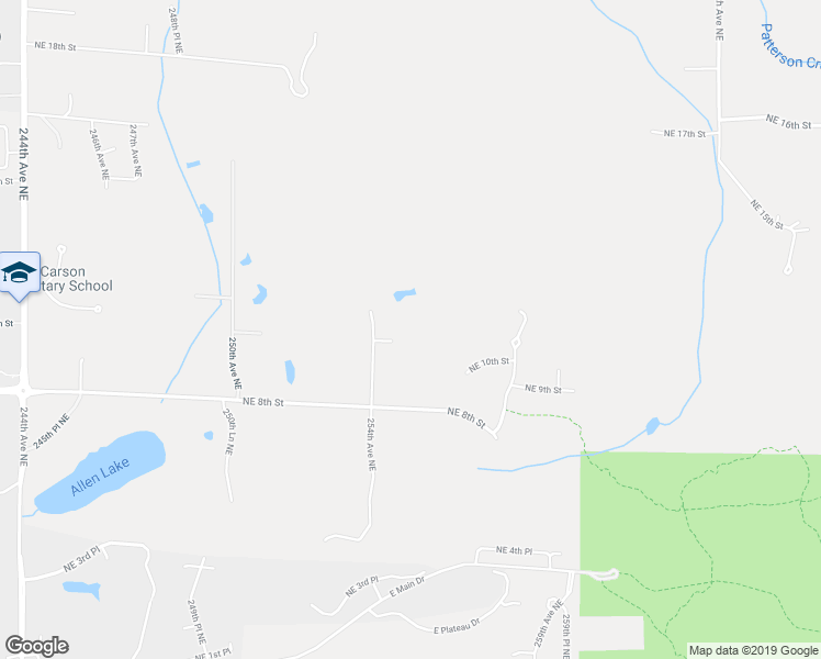map of restaurants, bars, coffee shops, grocery stores, and more near 1018 254th Avenue Northeast in Redmond