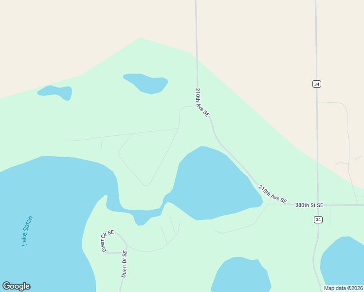 map of restaurants, bars, coffee shops, grocery stores, and more near 20837 Pine Ridge Circle Southeast in Erskine
