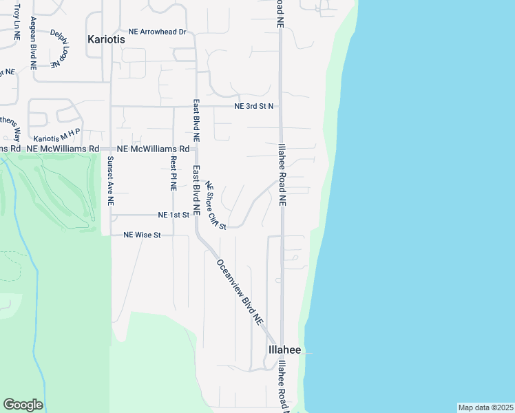 map of restaurants, bars, coffee shops, grocery stores, and more near 6187 Oceanside Place Northeast in Bremerton