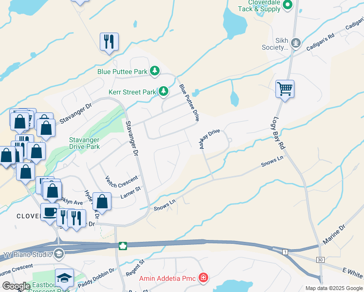map of restaurants, bars, coffee shops, grocery stores, and more near 54 Gallipoli Street in St. John's