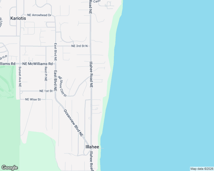 map of restaurants, bars, coffee shops, grocery stores, and more near 6222 Illahee Road Northeast in Bremerton