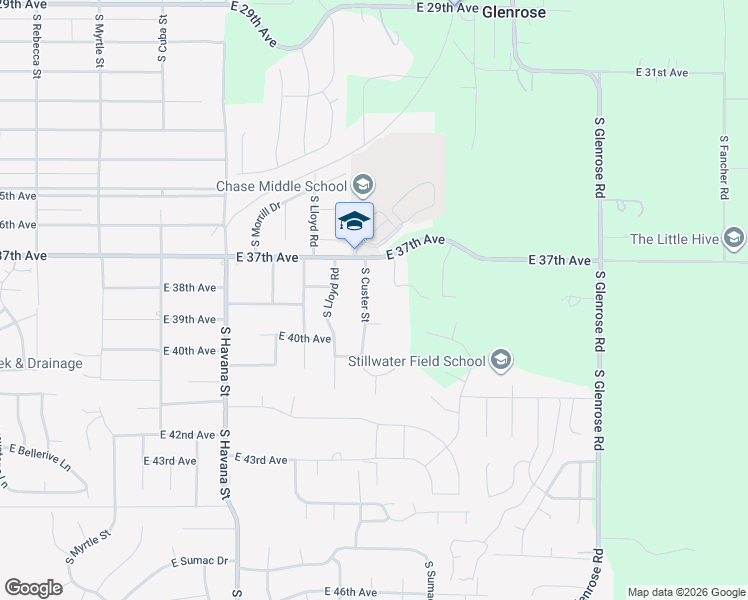 map of restaurants, bars, coffee shops, grocery stores, and more near 3909 South Custer Street in Spokane
