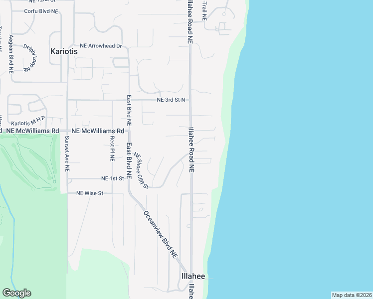 map of restaurants, bars, coffee shops, grocery stores, and more near 6351 Illahee Road Northeast in Bremerton