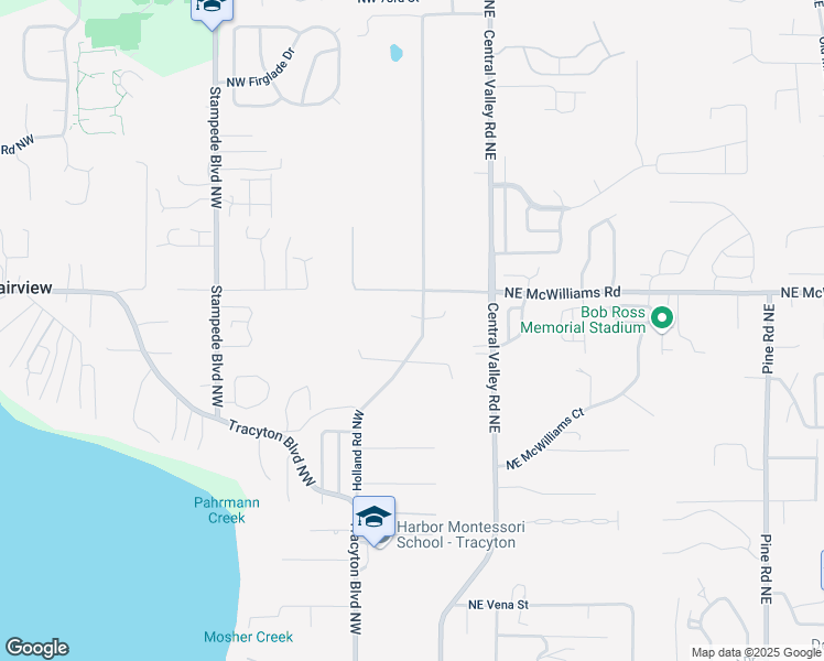 map of restaurants, bars, coffee shops, grocery stores, and more near 6299 Holland Road Northwest in Bremerton