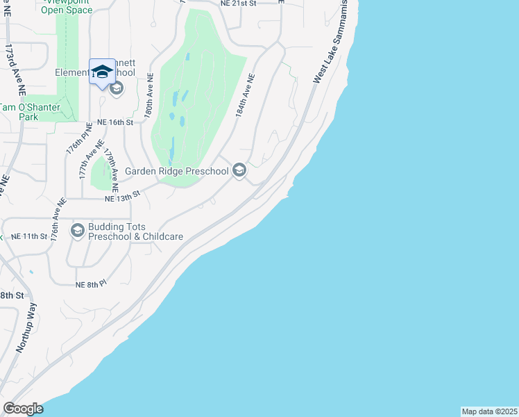 map of restaurants, bars, coffee shops, grocery stores, and more near 1228 West Lake Sammamish Parkway Northeast in Bellevue