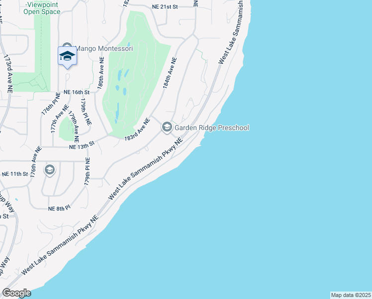map of restaurants, bars, coffee shops, grocery stores, and more near 1228 West Lake Sammamish Parkway Northeast in Bellevue