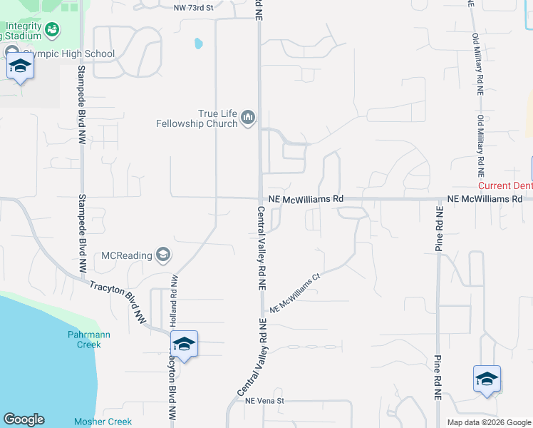 map of restaurants, bars, coffee shops, grocery stores, and more near 6295 Sol Duc Drive Northeast in Bremerton