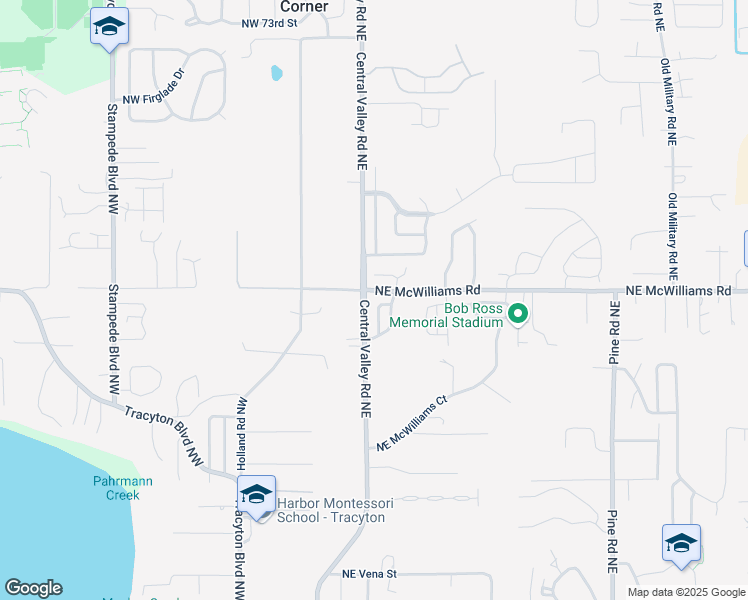 map of restaurants, bars, coffee shops, grocery stores, and more near 6276 Alexis Drive Northeast in Bremerton