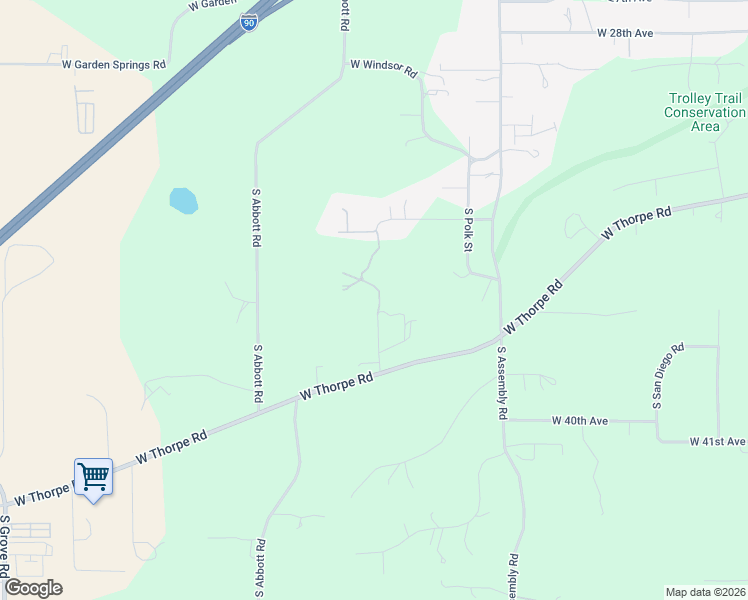 map of restaurants, bars, coffee shops, grocery stores, and more near 3618 South Harrison Street in Spokane