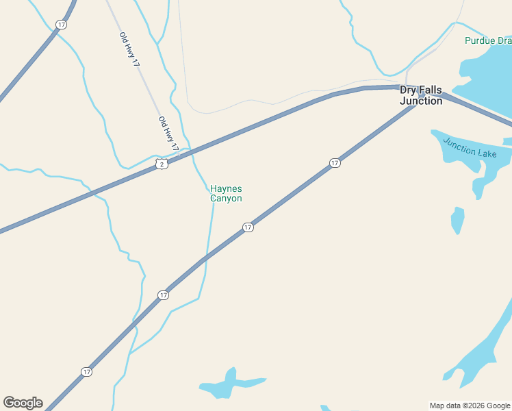 map of restaurants, bars, coffee shops, grocery stores, and more near 9516 Washington 17 in Coulee City