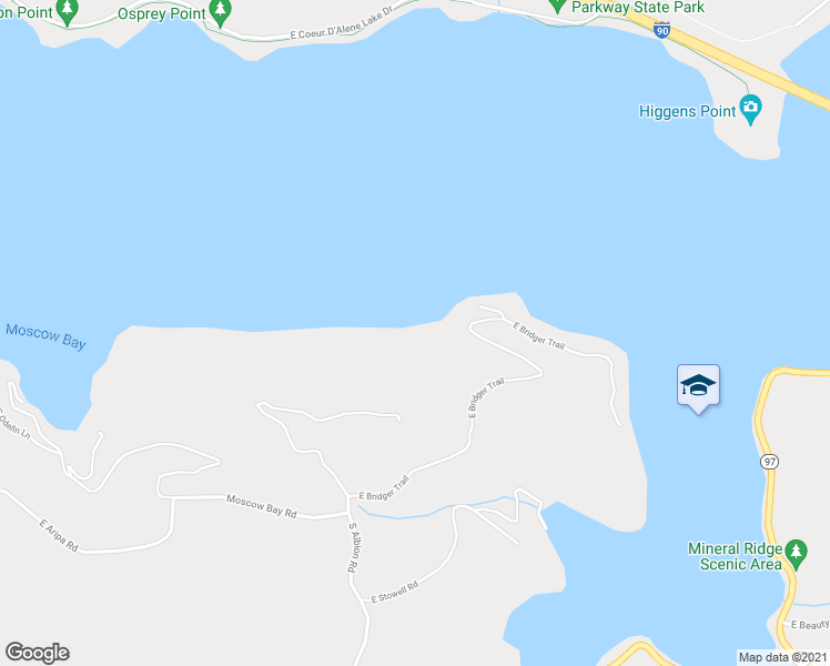 map of restaurants, bars, coffee shops, grocery stores, and more near 8715 East Bridger Trail in Harrison