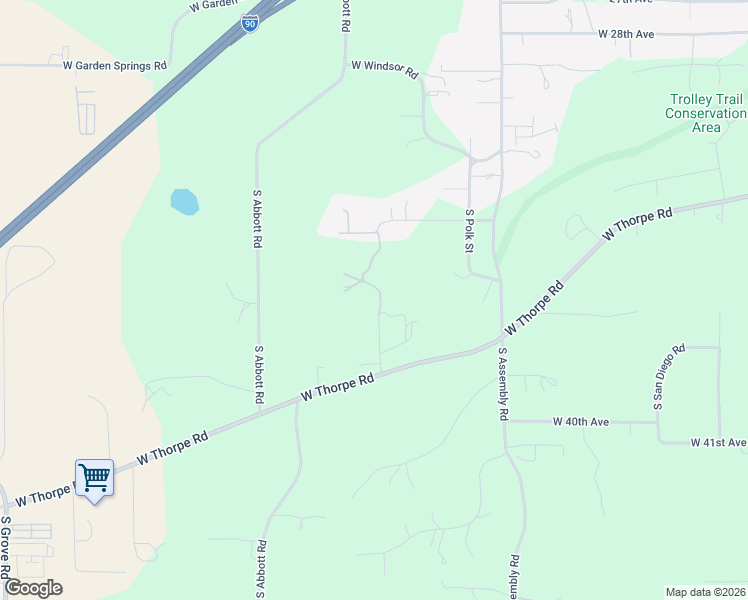 map of restaurants, bars, coffee shops, grocery stores, and more near 3618 South Harrison Street in Spokane