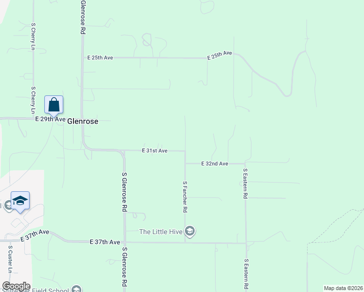 map of restaurants, bars, coffee shops, grocery stores, and more near 3014 South Fancher Road in Spokane