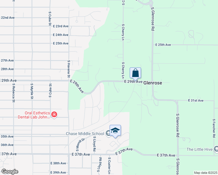 map of restaurants, bars, coffee shops, grocery stores, and more near 4802 East 29th Avenue in Spokane
