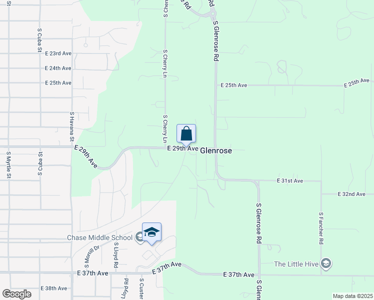 map of restaurants, bars, coffee shops, grocery stores, and more near 5006 East 29th Avenue in Spokane