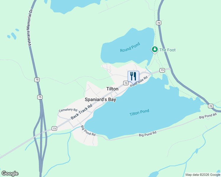 map of restaurants, bars, coffee shops, grocery stores, and more near in Tilton