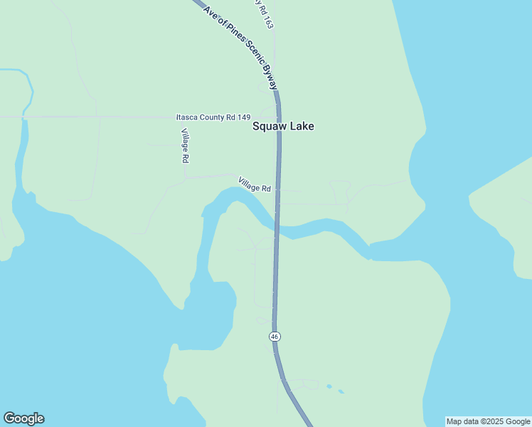 map of restaurants, bars, coffee shops, grocery stores, and more near 51997 State Highway 46 in Squaw Lake