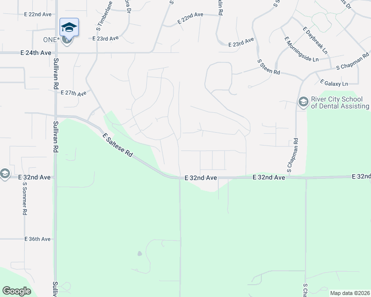 map of restaurants, bars, coffee shops, grocery stores, and more near 3004 South Conklin Road in Spokane Valley