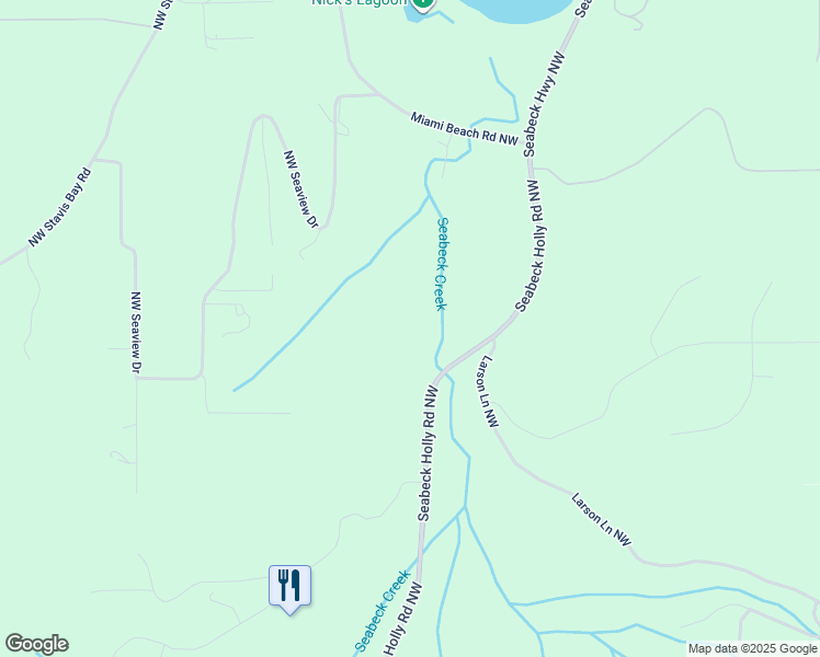 map of restaurants, bars, coffee shops, grocery stores, and more near 7261 Seabeck Holly Road Northwest in Seabeck