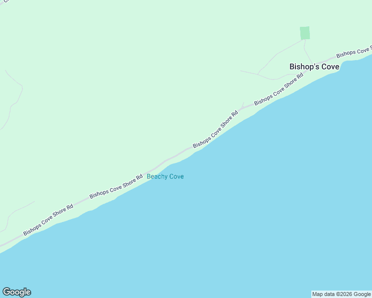 map of restaurants, bars, coffee shops, grocery stores, and more near Bishops Cove Shore Road in Upper Island Cove