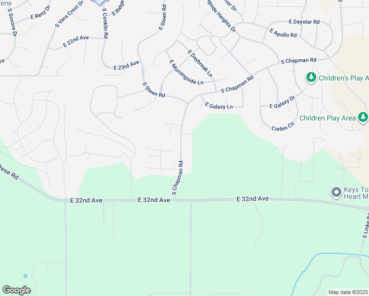 map of restaurants, bars, coffee shops, grocery stores, and more near 2813 South Chapman Road in Spokane County