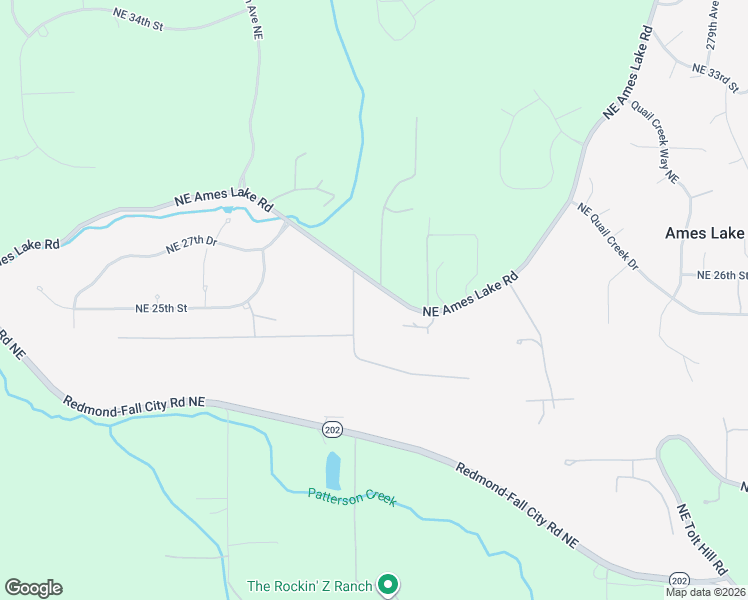map of restaurants, bars, coffee shops, grocery stores, and more near 26841 Northeast Ames Lake Road in Redmond