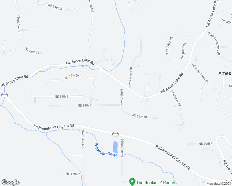 map of restaurants, bars, coffee shops, grocery stores, and more near 2411 268th Avenue Northeast in Redmond