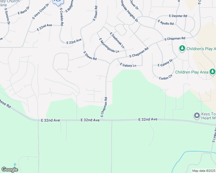 map of restaurants, bars, coffee shops, grocery stores, and more near 2813 South Chapman Road in Spokane County