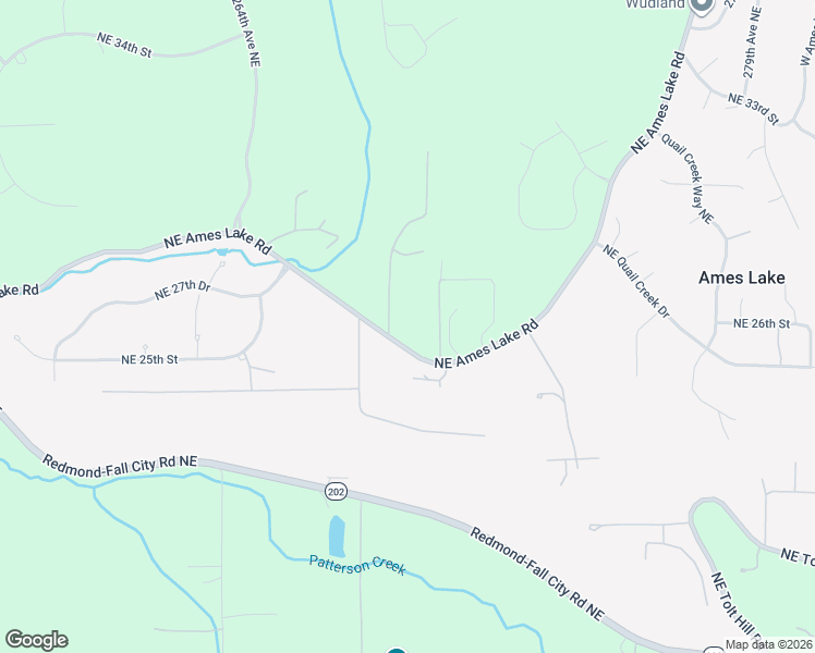 map of restaurants, bars, coffee shops, grocery stores, and more near 26841 Northeast Ames Lake Road in Redmond