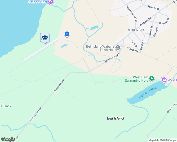 map of restaurants, bars, coffee shops, grocery stores, and more near 5 McDonald Road in Bell Island